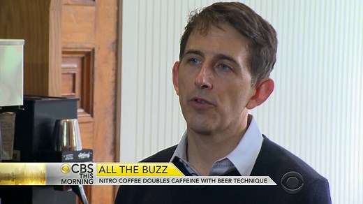 Nitro coffee on tap doubles caffeine with beer technique