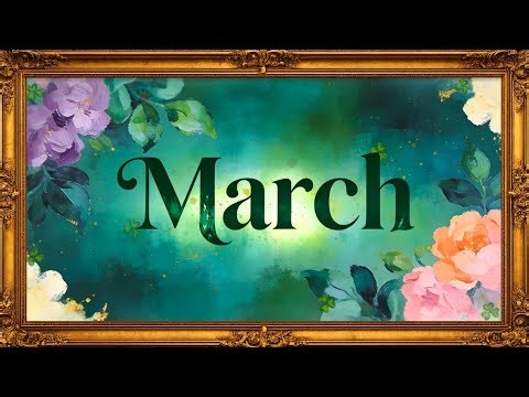 Elegant March Screensaver 🌿 Spring Ambience Background for TV & Classroom | Stay Cozy Ambience