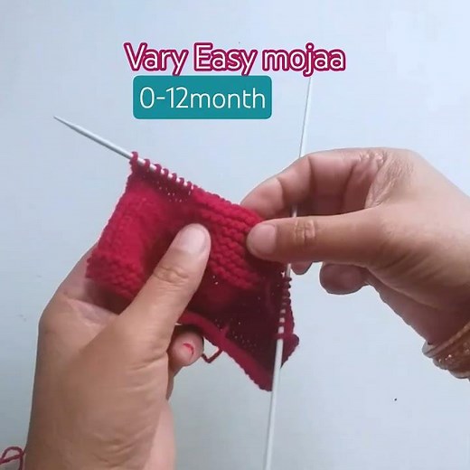 🧦👌Easy to Knit Socks for 0--12 Months babies. #knittingpatterns #mojaa #babysocks #babywearing