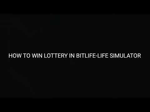 HOW TO WIN LOTTERY IN BITLIFE - LIFE SIMULATOR TIPS&TRICKS