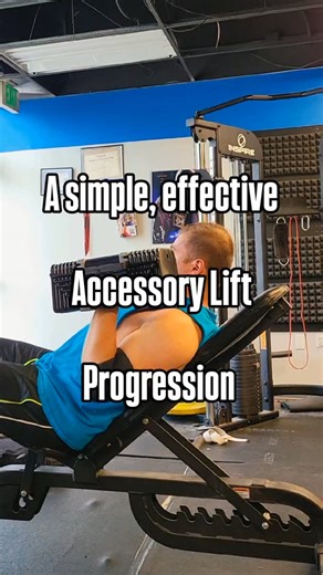 Mark Estrebillo|Strongman & Powerbuilding on Instagram: "Nice simple accessory lift progression. Love this one for all manner of secondary presses and pulls."