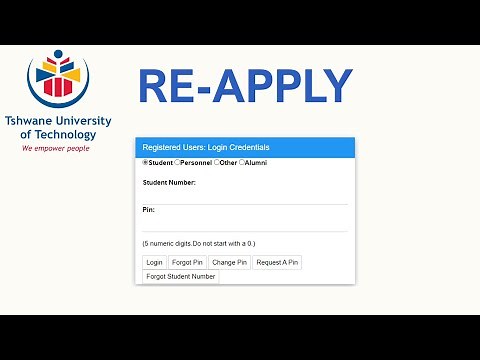 How to re-apply at TUT | Upgrading or Returning Applicant