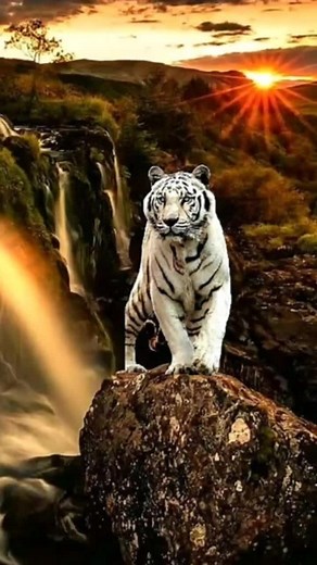 Majestic White Tiger: Nature's Stunning Predator