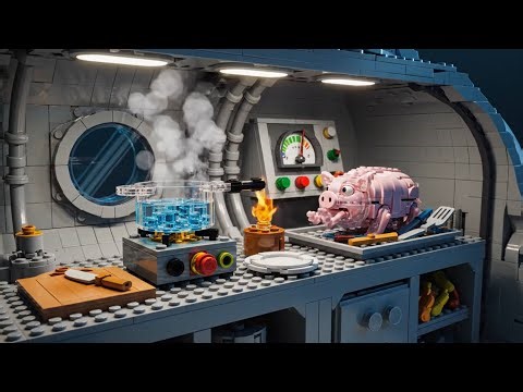 LEGO Deep Ocean Hunt | Abyssal Sea Pig Stop Motion Animation