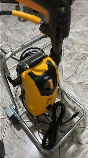 WAP TL 1800 high-pressure washer where water is connected.