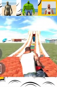 ULTIMATE RAMP BATTLE! FRANKLIN vs HULK vs ZOMBIE 😳🚀#shorts