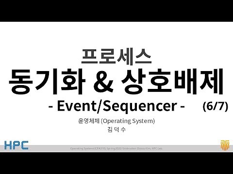 [OS] Lecture 6. Process Synchronization and Mutual Exclusion (6/7) - Eventcount/Sequencer (OS Sol.3)