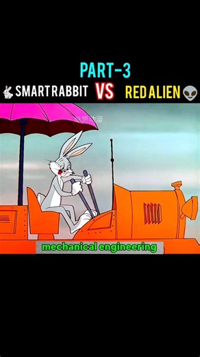 🐇smart rabbit Vs red alien 👽#cartoon #funny #animation #viralvideo #youtubeshorts #coolvideo