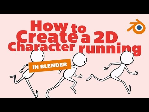 How to Create a 2D Running Character | Blender Grease Pencil Tutorial