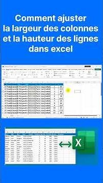 How to adjust column width and row height in Excel