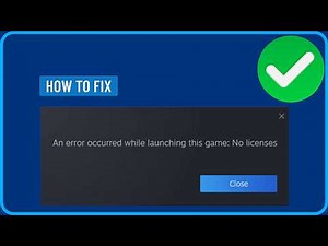 How To Fix "An Error Occurred While Launching This Game: No Licenses" (2026)