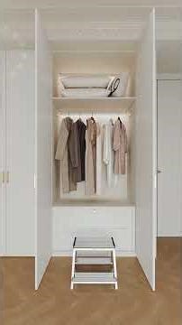 The golden layout for wardrobes! A must-read for decorating beginners #homerenovation #Whole-house