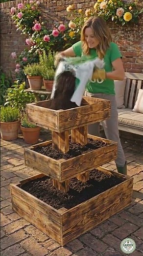 DIY Wooden Strawberry Planter 🍓 | Easy Raised Garden Planter Build