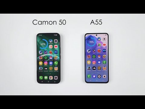 Samsung A55 5G vs Tecno Camon 50 4G - SPEED TEST
