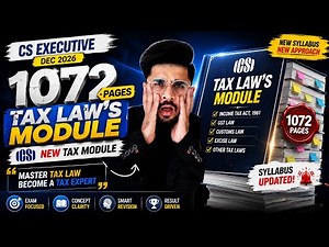 ICSI - New Tax Law's Module 😳 by Gaba Sir #vgstudyhub #icsi #incometax #pages
