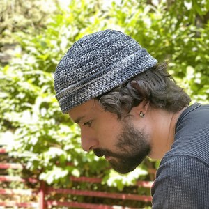 Handmade Cotton Crochet Docker Cap, Summer Skullcap, Fisherman Beanie - Etsy Canada