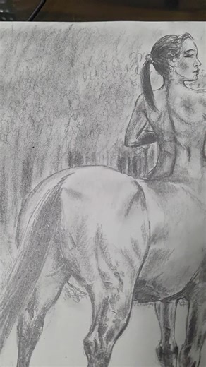 Centaur hind view pt9 #mythology #fantasydrawing #fantasyart #art #drawing