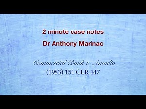 Commercial Bank v Amadio (Unconscionability)