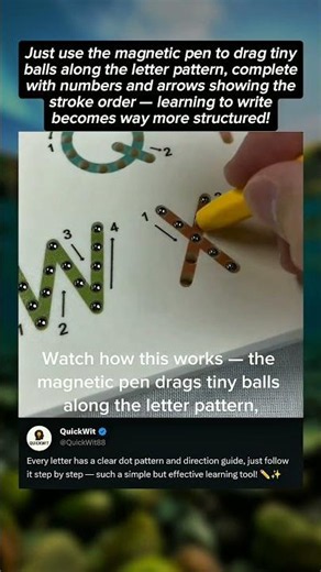 This Magnetic Board Makes Learning To Write Letters So Much Easier! 😱✏️