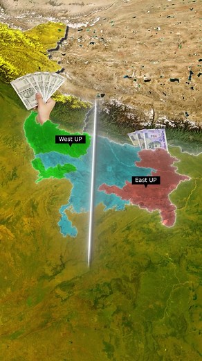 💸 West UP vs East UP: The Income Divide! From Noida’s ₹10L per capita to Sant Kabir Nagar’s ₹49K — Uttar Pradesh’s income line shows the real gap! West UP leads in factories, agriculture, and infrastructure, while East still struggles. Know why this gap exists 👇 #UttarPradesh #WestUPvsEastUP #UPEconomy #IndiaGrowth #Purvanchal #Noida #Meerut #Lucknow | Rohan Tyagi