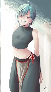 #完成【にじさんじ】『待ち合わせ緑仙』【イラスト】
