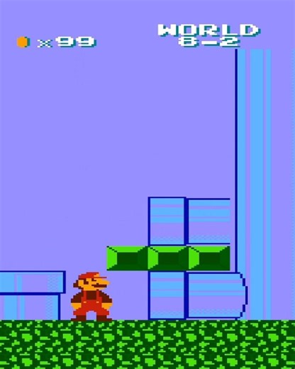 Hidden Reverse Level Trick | Strange Mario Bros NES 6-1 Gameplay #nintendo #games