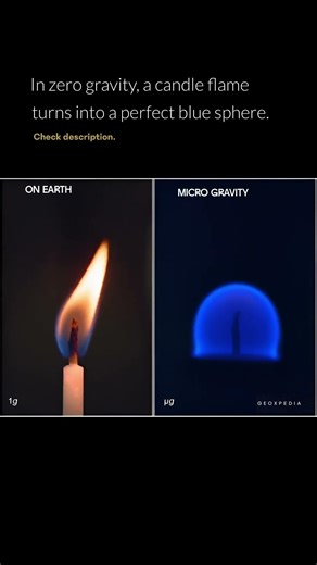 Without gravity fire behaves different #shorts