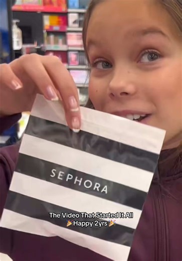 The video that started it all 🫧🛍️🤩 Can’t believe it’s been 2 years since we started this page. We never could’ve imagined us having fun as mom & daughter exploring makeup & skincare would’ve allow us to do what we’re doing now. I’m so proud of Naiya for using her passion for skincare, modesty, makeup & toys to help inspire other kids to not only learn about ingredients but to just be themselves. To love Sephora AND Barbies. To play with makeup AND legos. To embrace your individuality & be ok 