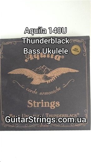 Aquila 140U Thunderblack Bass Ukulele #guitarstrings #струны #aquilastrings
