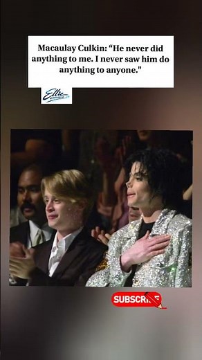 MACAULAY CULKIN SPEAKS ON MICHAEL JACKSON 👀🕊️