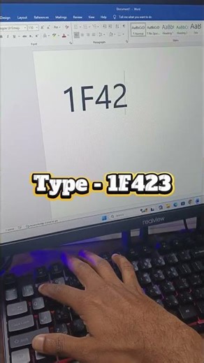 MS Word Shortcut Symbol 🐣 Hidden Unicode Symbol #msword #shorts