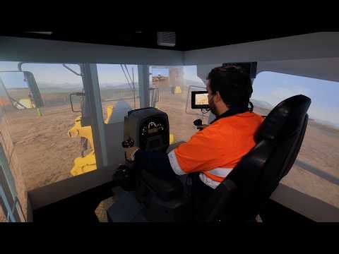 CYBERMINE Cat 16M Grader Simulator