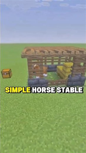 Simple Horse Stable #ad #minecraft #buildideas #minecraftbuilding