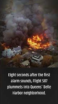 The New York disaster. Air crash American Airlines Flight 587 2001.