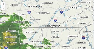 AccuWeather Chattanooga Weather Radar Scan at 6:25am ET....