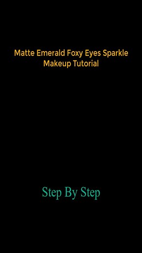 Matte Emerald Foxy Eyes Makeup Tutorial