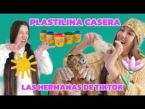 HOMEMADE COLORED PLAY-DOH (the TikTok sisters)