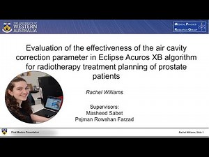 Rachel Williams: Air cavity correction in Eclipse Acuros XB algorithm