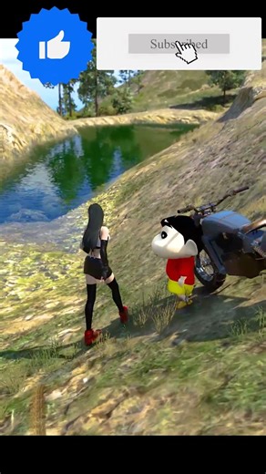 Shinchan😱 Khuss yt Found Magical✨ Special Lake🌊# Khuss yt #gta5shorts #shinchan