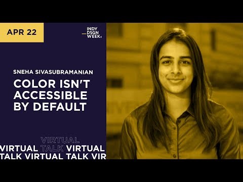 Color Isn't Accessible By Default (Sneha Sivasubramanian)