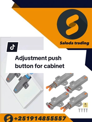 📌 Adjustment push button for cabinet Drawer ☎ 09 14 85 55 57 ☎ . . . #salodatrading #saloda #ሳሎዳትራዲንግ #ሳሎዳ #oromotiktok #oromomusic #tigraytiktok #amharatiktok💚💛❤️ #accessories #buildingmaterials #build #ፒያሳ #መርካቶ #ልደታ #ፍቅር