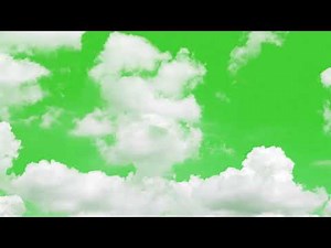 Stunning Clouds Travel Across Sky Timelapse on Green Screen Background | HD