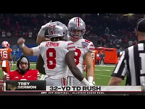 Ohio State RB Trey Sermon 32 Yard Touchdown vs Clemson | 2021 College Football