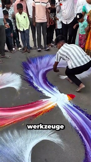 Die Kontrolle in diesem Puderkunstwerk ist faszinierend