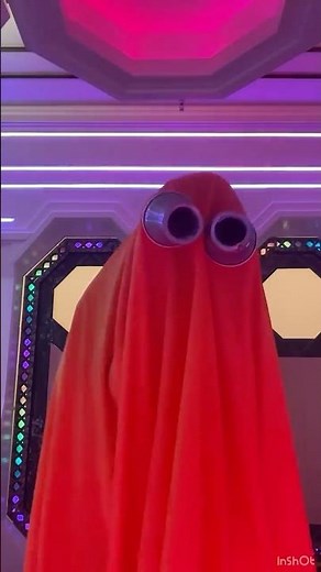 Orange Rainbow Ghost CAUGHT ON CAMERA!! looks like she's having fun tho 💃