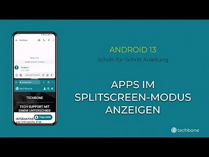 Apps im Splitscreen-Modus anzeigen [Android 13]