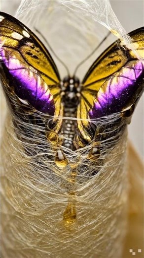 Inside the Cocoon! 🦋 #wildlife#shorts