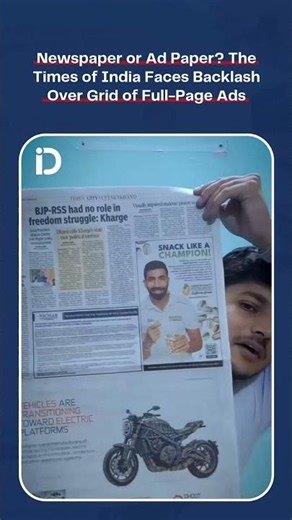 Newspaper or Ad Paper? The Times of India Faces Backlash Over Grid of Full-Page Ads