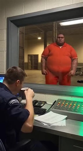 Terrifying bodycam footage captures the moment max-security restraints become useless against raw power. Three guards attempt to transport the Giant Prisoner in a heavy-duty "Devil's Chair," but he decides he’s done moving. With a roar, he performs an impossible feat of strength—standing straight up and lifting the entire steel chair strapped to his back like a backpack. The panic is audible as the guards scramble backward, screaming for tasers as their equipment fails. Follow FearFeed USA for m