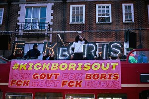 Watch highlights from the Fck Boris protest in Uxbridge